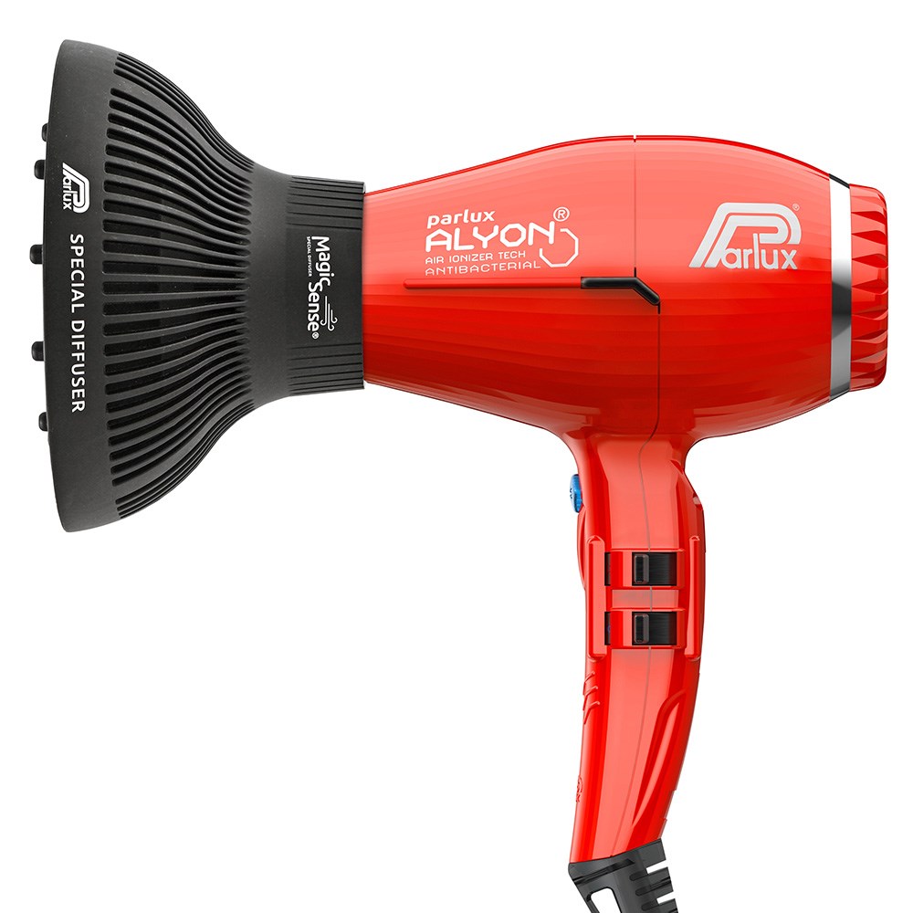 Parlux Alyon Air Ionizer Tech Hair Dryer Diffuser Red - Dateline