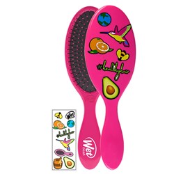 WetBrush Detangler Sticker Hair Brush Pink