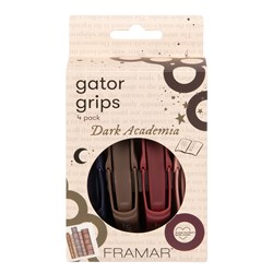 Framar Gator Grip Clips 4pk Dark Academia