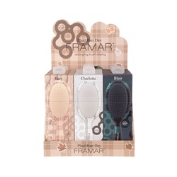 Framar Detangler Display 9pc Plaid Hair Day