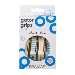 Framar Gator Grip Clips 4pk Beach Bum