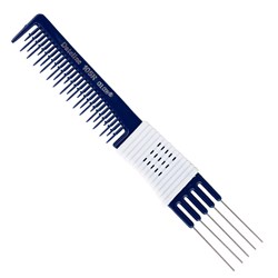 Dateline Professional Blue Celcon 105R Metal Teasing Comb - 20cm