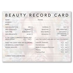 Dateline Professional Beauty Therapy Record Cards 