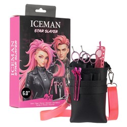 Iceman Star Slayer 6” Hairdressing Scissors Set Pink
