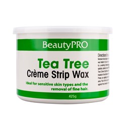 BeautyPRO Tea Tree Creme Strip Wax - 425g
