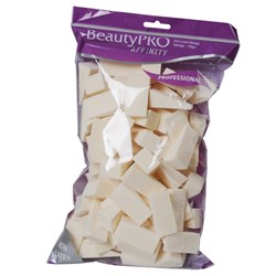 BeautyPRO Affinity Non-Latex Wedge Cosmetic Sponges, 100pk