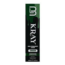 L3VEL3 Kray Semi Permanent Hair Colour Green