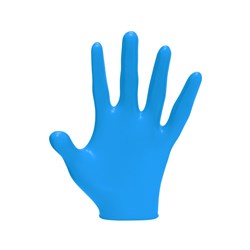 LVL3 NITRILE GLOVES BLUE SML