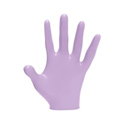 LVL3 NITRILE GLOVES PEARL LGE