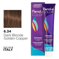 Fanola Color Hair Colour 6.34 Dark Blonde Gold