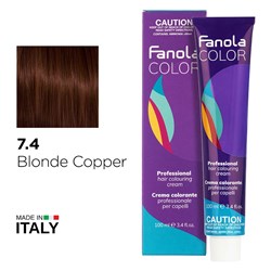 Fanola Color Hair Colour 7.4 Blonde Copper