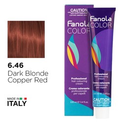 Fanola Color Hair Colour 6.46 Dark Blonde Copper Red