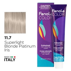 Fanola Color Hair Colour 11.7 Super Blonde Platinum Iris