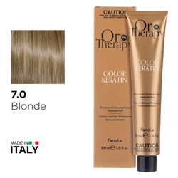 Fanola Oro Therapy Color Keratin Hair Colour 7.0 Blonde