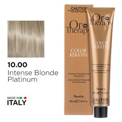 Fanola Oro Therapy Color Keratin Hair Colour 10.00 Intense Blonde Platinum