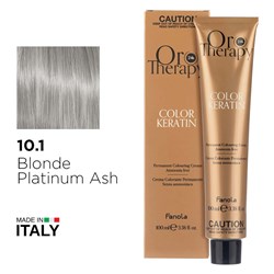 Fanola Oro Therapy Color Keratin Hair Colour 10.1 Blonde Platinum Ash