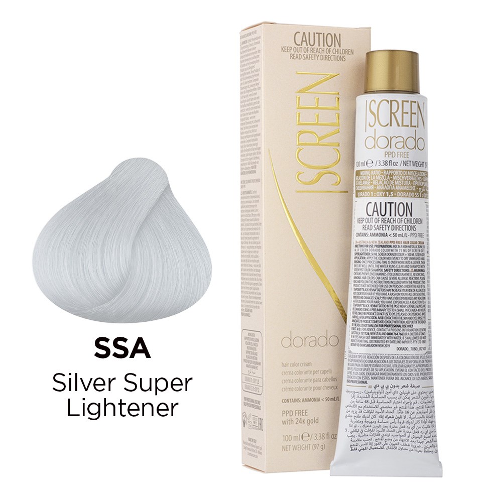 Screen Dorado Colour SSA Silver Super Lightener - Dateline Imports Screen Dorado Colour SSA Silver Super Lightener - Dateline Imports