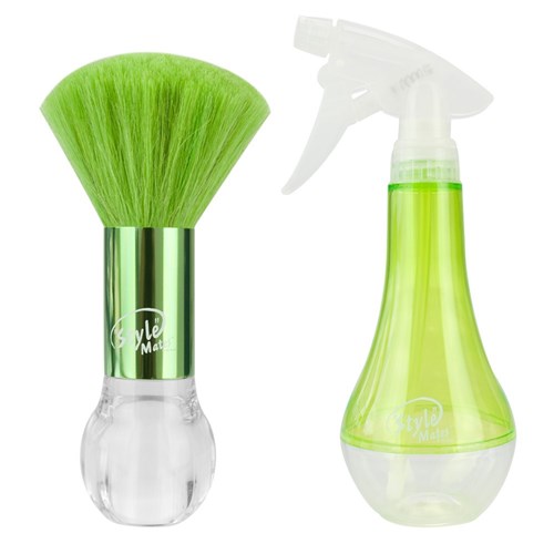 The Wet Brush Style Mates Neck Duster and Water Spray in Green