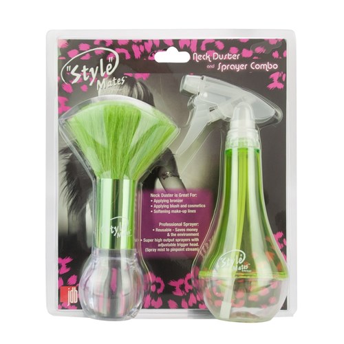 The Wet Brush Style Mates Neck Duster and Water Spray in Green