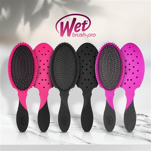 WetBrush Pro Backbar Detangler Hair Brush Purple