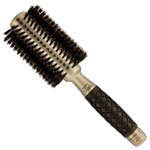 Brushworx Keratin Silk Ceramic Boar Bristle Radial Hair Brush - Medium