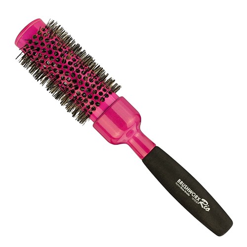 Brushworx Rio Pink Large Ceramic Hot Tube Hair Brush