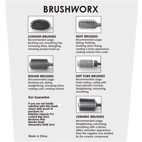 Brushworx Pharmacy Boar Bristle Radial Hair Brush - Extra Large