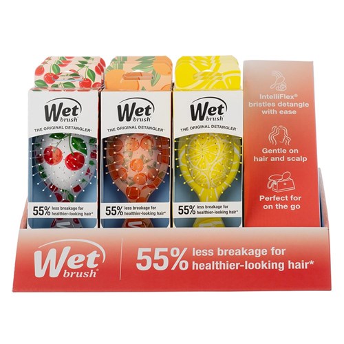 WetBrush Mini Tutti Frutti Detangler Display