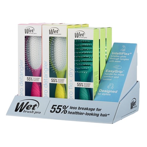 WetBrush Pro Hi Def Neon Display 9pc