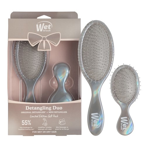 WetBrush Holographic Detangler Kit Chrome