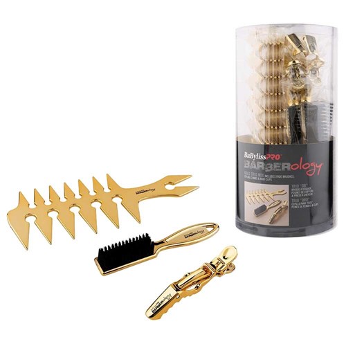BaBylissPRO Barberology Hair Clips Gold 2pc