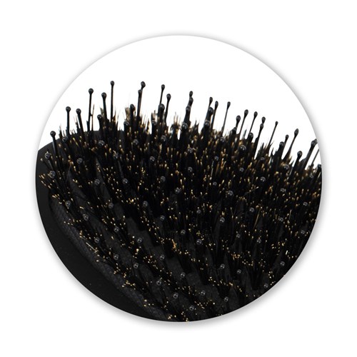 Silver Bullet Black Velvet Cushion Hair Brush