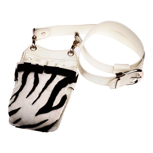 Iceman Suntachi Leather Scissor Pouch with Belt - Zebra