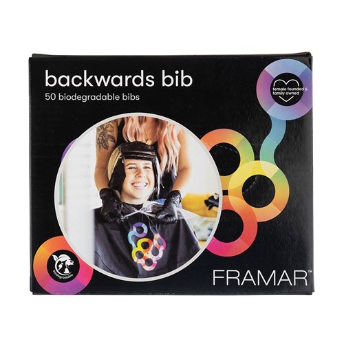 Framar Backwards Biodegradable Bibs 50pk