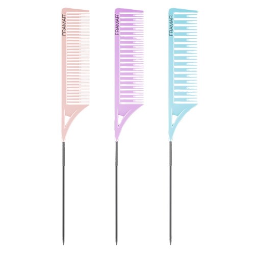 Framar Dreamweaver Highlighting Tail Combs 3pk Pastel