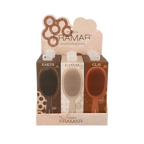 Framar Detangler Display 9pc Terra Neutrals