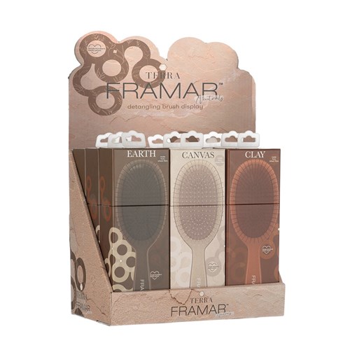 Framar Detangler Display 9pc Terra Neutrals