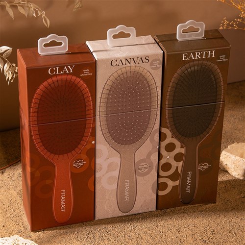 Framar Detangler Display 9pc Terra Neutrals