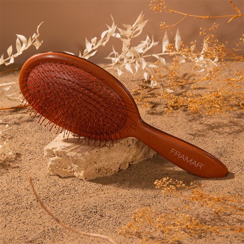 Framar Detangle Hair Brush Terra Neutrals Clay