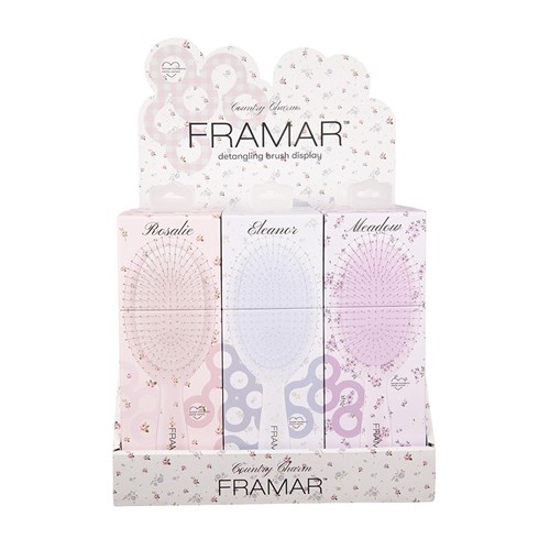 Framar Detangler Display 9pc Country Charm