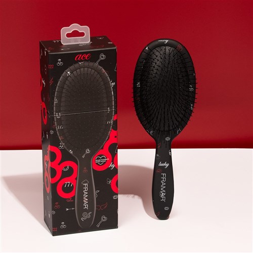 Framar Detangle Hair Brush Get Lucky Black