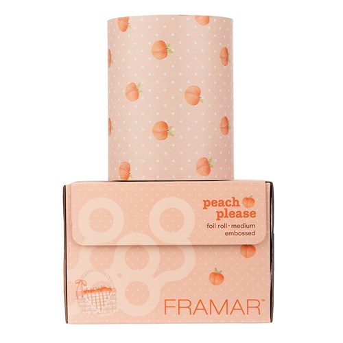 Framar Embossed Foil Roll Peach Please