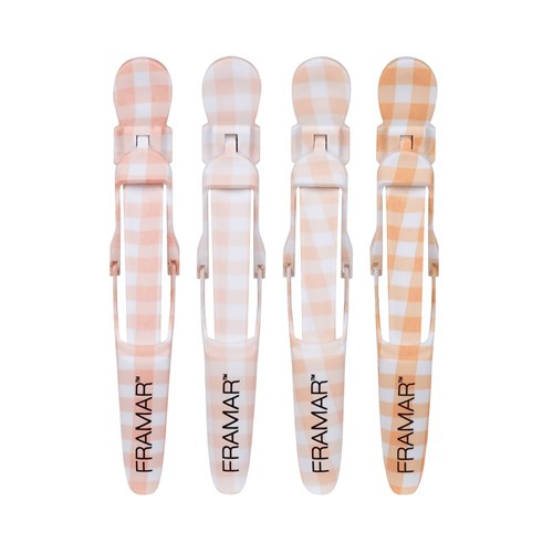 Framar Gator Grip Clips 4pk Peach Please