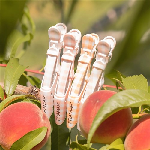 Framar Gator Grip Clips 4pk Peach Please