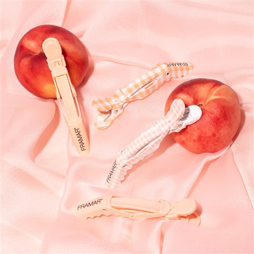Framar Gator Grip Clips 4pk Peach Please