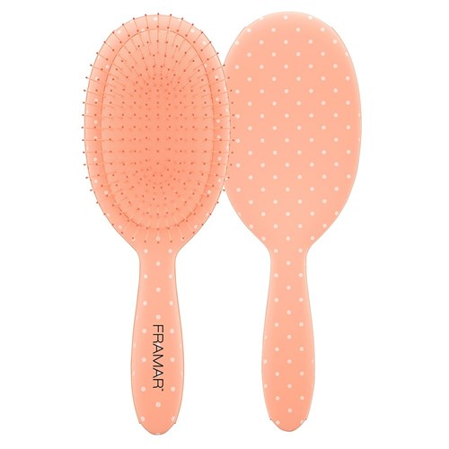 Framar Detangle Hair Brush Peach Please Dottie