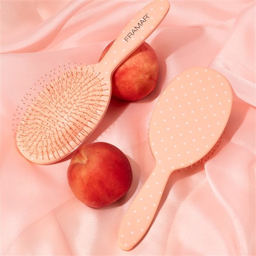 Framar Detangle Hair Brush Peach Please Dottie
