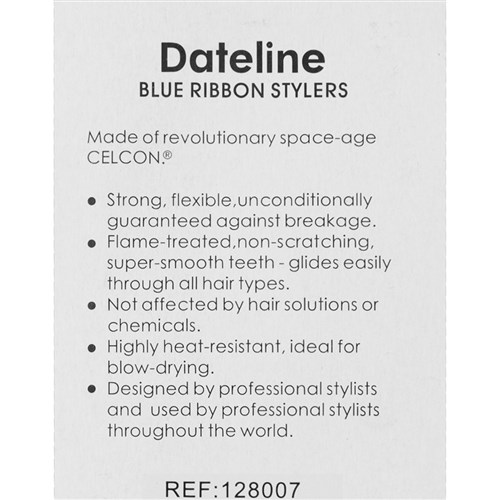 Dateline Professional Blue Celcon 3111 Basin Comb - 20cm