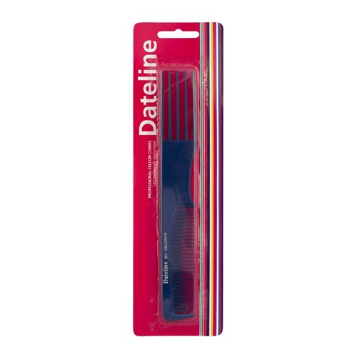 Dateline Professional Blue Celcon 301 Plastic Teasing and Lifter Comb