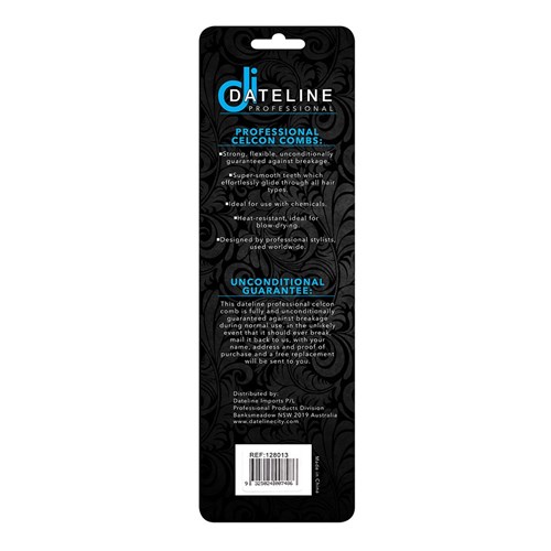 Dateline Professional Blue Celcon 406 Barbers Comb - 20cm